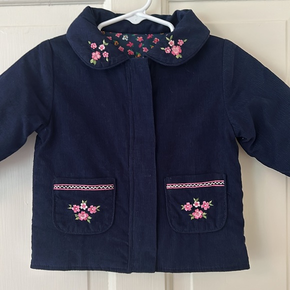Baby girl reversible corduroy jacket, size 2T - Picture 2 of 6